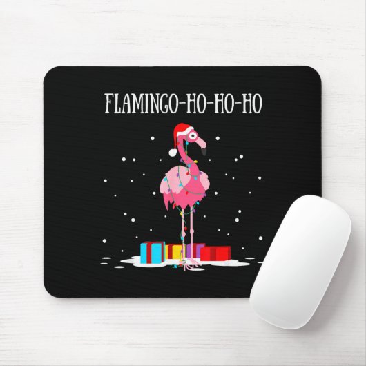 Flamingo Ho Ho Ho Nk Christmas Tree Lights Chain X Muismat (Met muis)