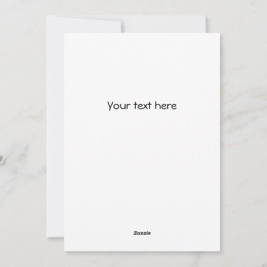 Flamingo ho ho pun waterverf grappige kerstflat feestdagenkaart (Achterkant)