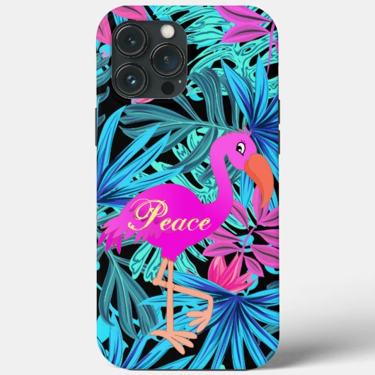 Flamingo Hoesje-Mate iPhone case (Achterkant)