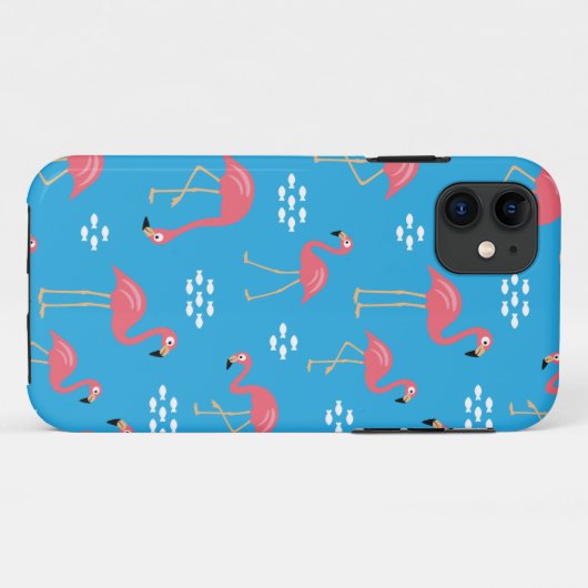 Flamingo Hoesje-Mate iPhone Case (Achterkant (horizontaal))