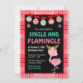 Flamingo Holiday Birthday Party Kaart (Voorkant)