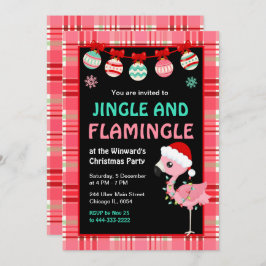 Flamingo Holiday Christmas Party Kaart