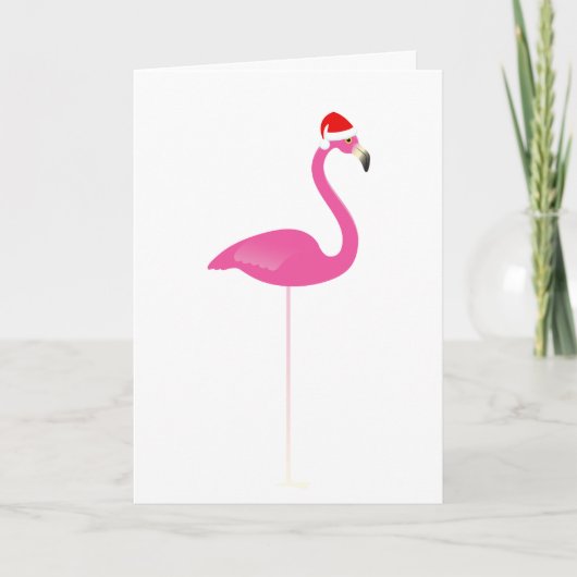 Flamingo Holiday Folded Card Feestdagen Kaart (Voorkant)