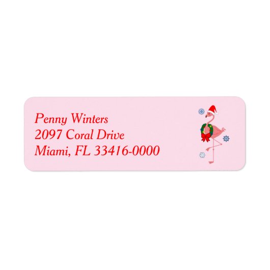 Flamingo Holiday Label (Voorkant)