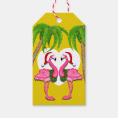 Flamingo Holiday Label - Bekijk terug Cadeaulabel (Voorkant)