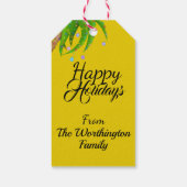 Flamingo Holiday Label - Bekijk terug Cadeaulabel (Achterkant)