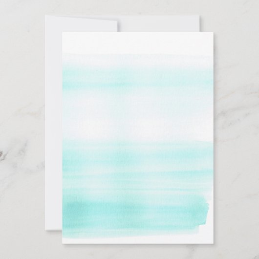 Flamingo Holiday Party Kaart (Achterkant)