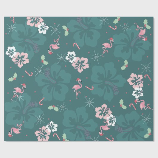 Flamingo Holiday Wrapping Paper Cadeaupapier (Vlak)