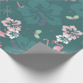 Flamingo Holiday Wrapping Paper Cadeaupapier (Hoek)