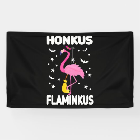 Flamingo | Honkus Flaminkus Halloween Flamingoo Spandoek (Horizontaal)