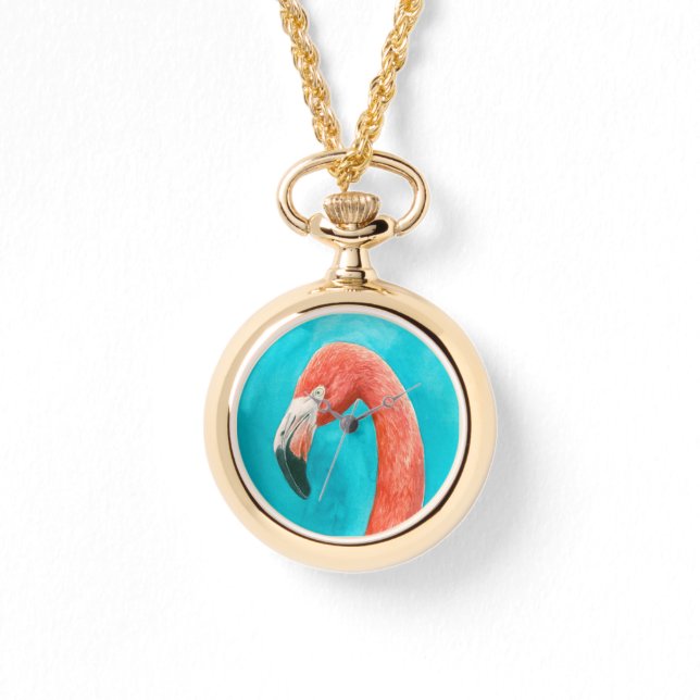 Flamingo Horloge (Voorkant)