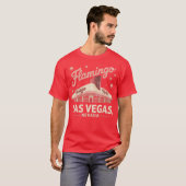 Flamingo Hotel Retro Vintage Las Vegas T-shirt (Voorkant volledig)