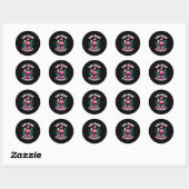 Flamingo Humor Quote Flamingo Lover Whup Flockers Ronde Sticker (Vel)