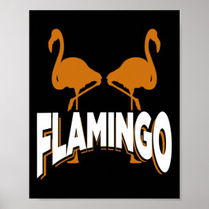 Flamingo I Vogel Vogelspotten Kudde Strand Natuur Poster