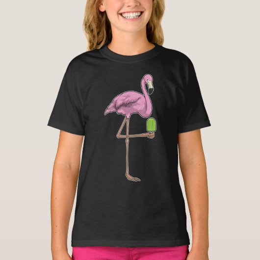 Flamingo IJslolly T-shirt (Voorkant)