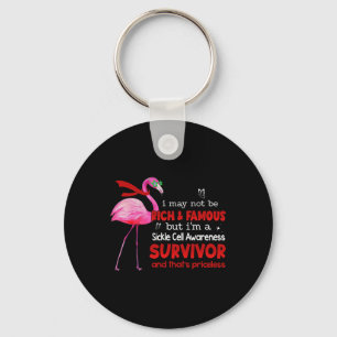 Flamingo Ik ben een sikkelceloverlevende die Price Sleutelhanger