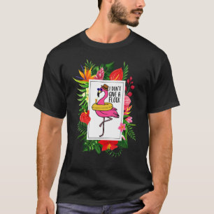 Flamingo Ik geef geen koppel Tropisch T-shirt
