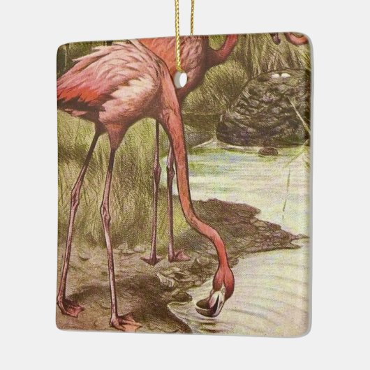 Flamingo  Illustratie Ornament (Links)