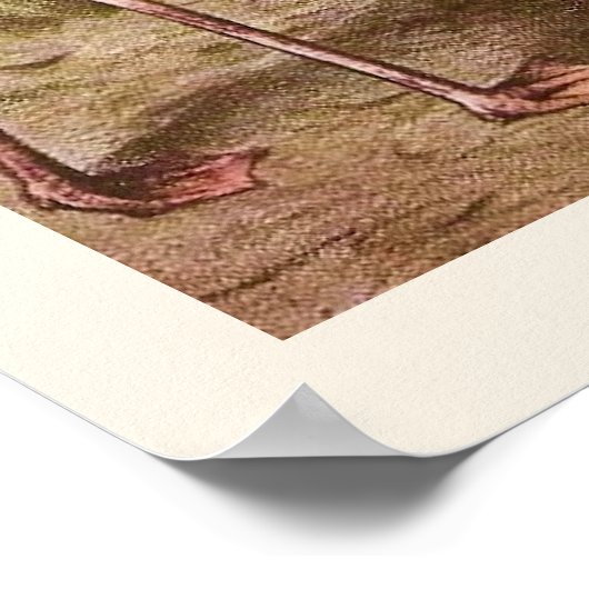  Flamingo Illustratie Print (Hoek)