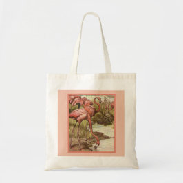  Flamingo Illustratie Print Canvas Tas