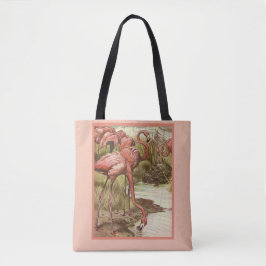 Flamingo Illustratie Print Tote Bag