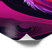 Flamingo Illustration – Fantasie Flamingo Perfect Poster (Hoek)
