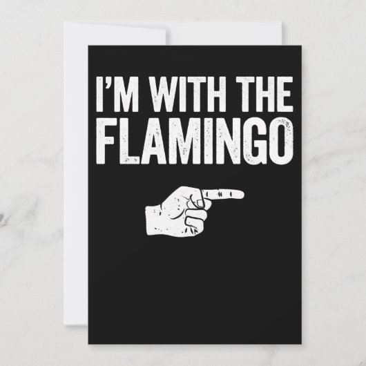 Flamingo | IM met de bijpassende Flamingo Save The Date (Voorkant)