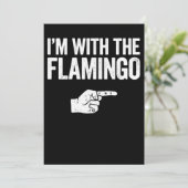 Flamingo | IM met de bijpassende Flamingo Save The Date (Staand voorkant)
