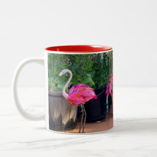 Flamingo Impatience Tweekleurige Koffiemok (Links)