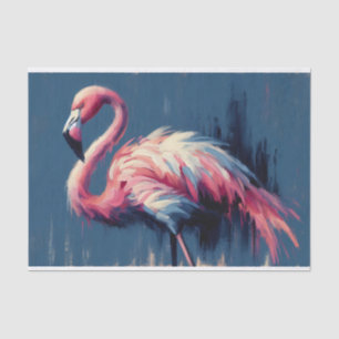 Flamingo Impressionisme Schilderij Decoupage Tissuepapier