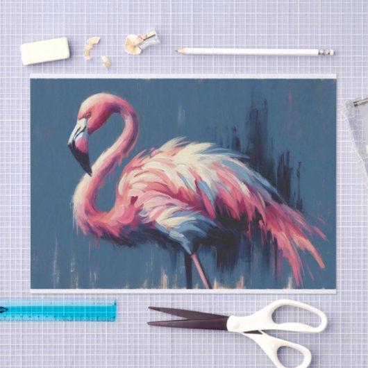Flamingo Impressionisme Schilderij Decoupage Tissuepapier (Craft)