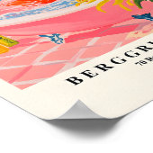 Flamingo in bad Grappig Poster, roze badkamer WA Poster (Hoek)