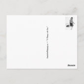 Flamingo in de sneeuw briefkaart (Achterkant)