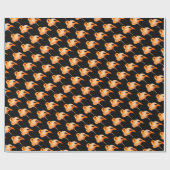 Flamingo in de zomer van de zon cadeaupapier (Vlak)