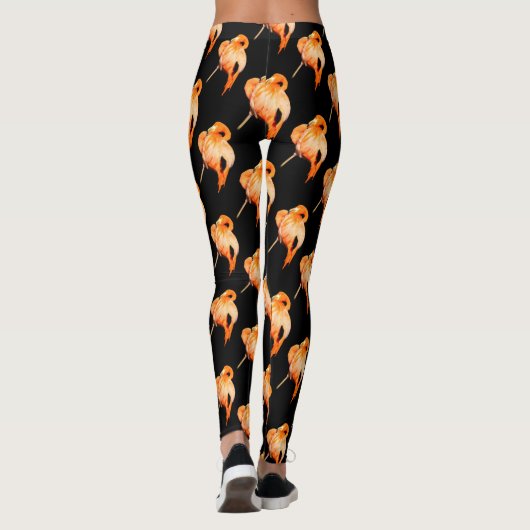 Flamingo in de zomer van de zon leggings (Achterkant)