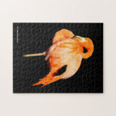 Flamingo in de zomer van de zon legpuzzel (Horizontaal)