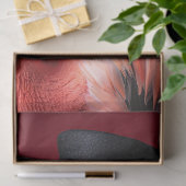 Flamingo in een hoed decoupage tissuepapier (Geschenk)