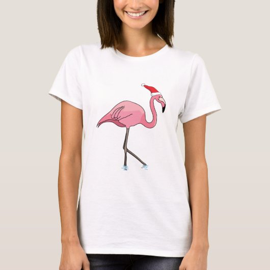 Flamingo in een kerststal t-shirt (Voorkant)