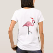 Flamingo in een kerststal t-shirt (Achterkant)