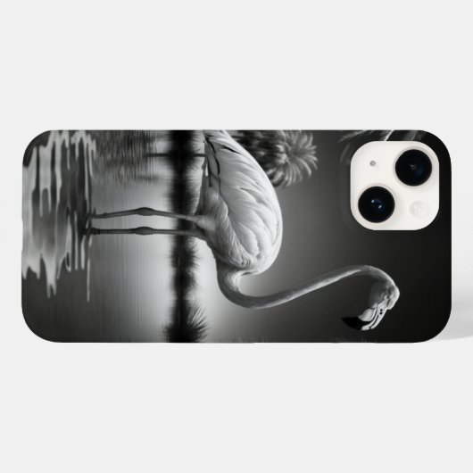 Flamingo in een pool Case-Mate iPhone case (Achterkant (horizontaal))