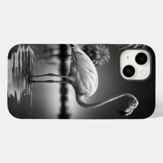 Flamingo in een pool Case-Mate iPhone case (Achterkant (horizontaal))