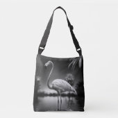 Flamingo in een pool crossbody tas (Voorkant)