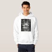 Flamingo in een pool hoodie (Voorkant volledig)