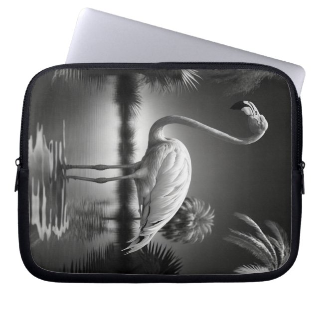 Flamingo in een pool laptop sleeve (Voorkant)