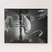 Flamingo in een pool legpuzzel (Horizontaal)