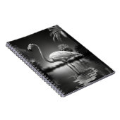 Flamingo in een pool notitieboek (Rechterzijde)