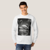 Flamingo in een pool t-shirt (Voorkant volledig)