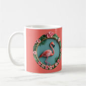 Flamingo in Evenwicht Koffiemok (Links)