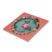 Flamingo in Evenwicht Tegeltje (Zijkant)