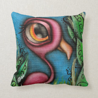 Flamingo in Garden Pillow Kussen